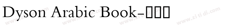 Dyson Arabic Book字体转换